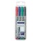 Staedtler Lumocolor Non-Permanent Markers - Super Fine, Set of 4